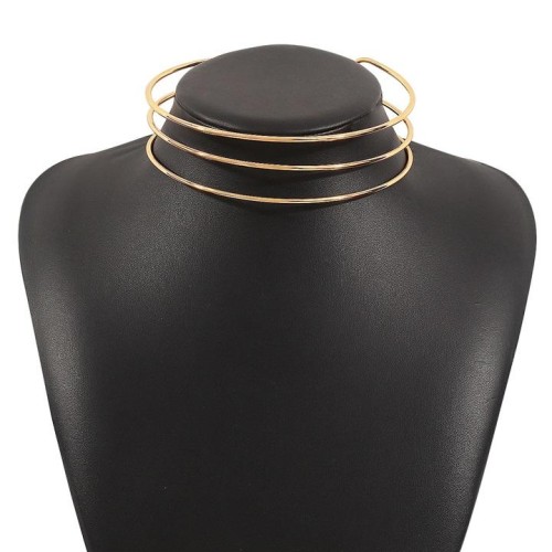 occidental style  retro wind brief Metal Collar fashion opening