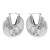 E occidental style Street Snap all-Purpose Earring  retro exaggerating sector Metal buckle