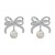 EowEarings bow Pearl ear stud  sweet wind brief samll earrings