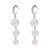 E Pearl long style tassel earrings woman  retro palace wind temperament elegant all-Purpose