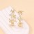  three-dimensional retro Metal butterfly circle buckle         temperament all-Purpose exaggerating Earring