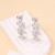  three-dimensional retro Metal butterfly circle buckle         temperament all-Purpose exaggerating Earring