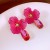 retro samll diamond flowers drop tassel ear stud elegant wind high temperament earrings woman