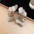 retro Metal flowers ear stud silver earrings high samll temperament petal Earring woman