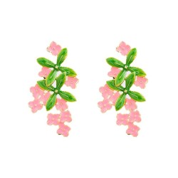 summer Alloy enamel flowers earrings occidental style Earring lady superearrin..