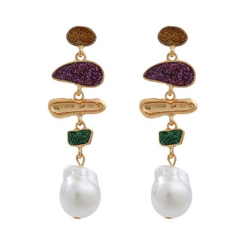  occidental style earrings imitate Pearl earring lady Bohemian style