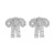 super claw chain fully-jewelled bow earrings occidental style exaggerating Earring woman elegant banquet bride