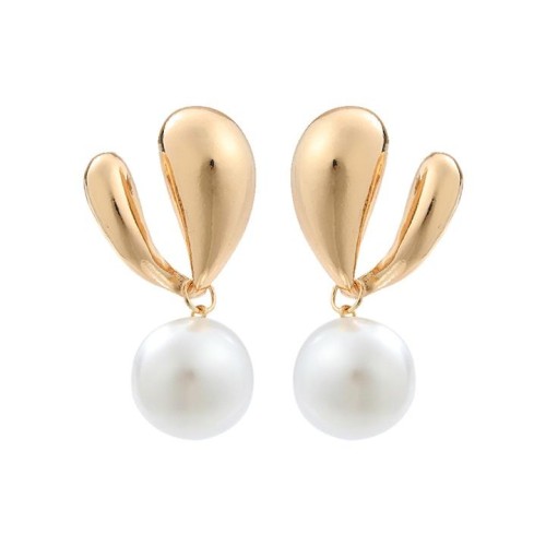 summer new Alloy imitate Pearl earrings occidental style Earring woman fashionins wind lovely earring