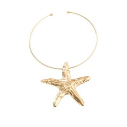 summer Alloy starfish Collar exaggerating occidental style woman trend Metal n..