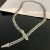 occidental style exaggerating diamond snake chain necklace personality samll temperament high Metal cl