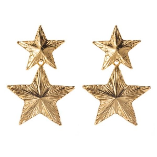  fashion brief atmospheric earrings geometry love star multilayer ear studs silver exaggerating samll Earring