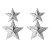  fashion brief atmospheric earrings geometry love star multilayer ear studs silver exaggerating samll Earring
