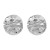 E Irregular Metal flower earrings  high exaggerating ear stud woman