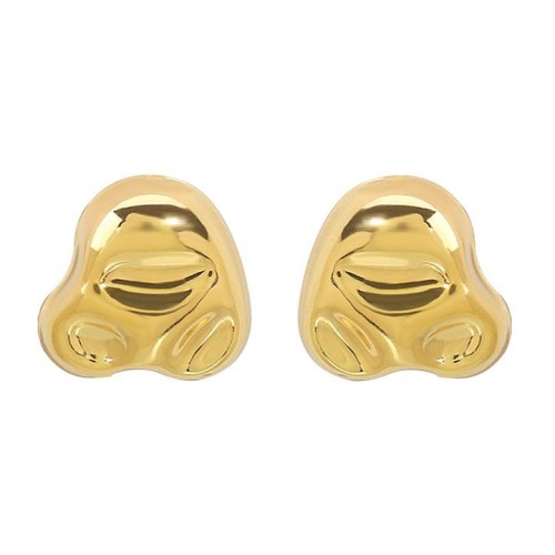 E fashion samll Irregular geometry earrings  brief personality high Metal ear stud