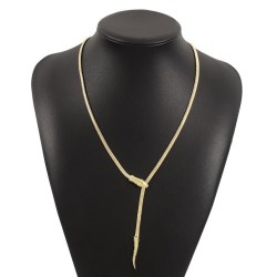 occidental style  brief long style snake chain chain  wind necklace