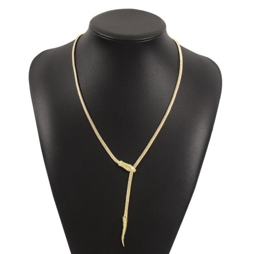 occidental style  brief long style snake chain chain  wind necklace