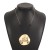  Metal geometry Round pendant necklace  same style exaggerating personality clavicle chain