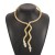 twining snake personality black opening Modeling necklace  exaggerating occidental style Metal Collar