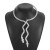 twining snake personality black opening Modeling necklace  exaggerating occidental style Metal Collar