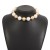  samll bow belt necklace  sweet personality temperament Pearl chain
