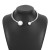 occidental style wind exaggerating fashion all-Purpose Metal Collar  personality opening Pearl necklace