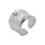 R Metal width surface ring  brief wind personality Irregular opening