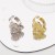 R samll three-dimensional love pattern ring  personality exaggerating Metal textured opening