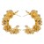 E occidental style exaggerating high three-dimensional flowers earrings  retro fashion Metal circle