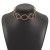 occidental style personality geometry Collar  medium wind wave Metal