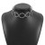 occidental style personality geometry Collar  medium wind wave Metal