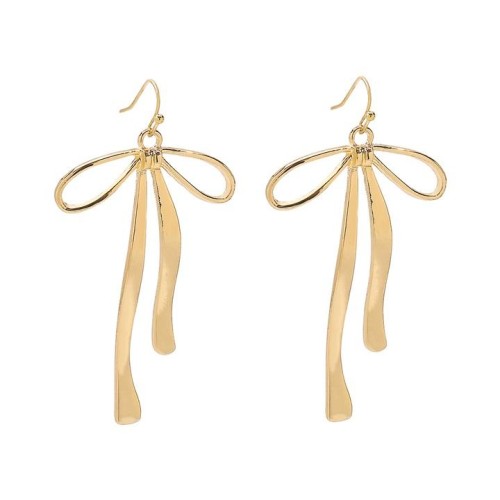 occidental style fashion temperament personality samll earrings  retroins wind big bow Alloy necklace