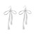 occidental style fashion temperament personality samll earrings  retroins wind big bow Alloy necklace