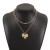 E retro wind temperament high ear stud ins same style sweet bow ring clavicle chain