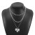 E retro wind temperament high ear stud ins same style sweet bow ring clavicle chain