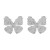  retro high butterfly necklace  samll brief temperament romantic Metal wind ear stud
