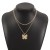  retro high butterfly necklace  samll brief temperament romantic Metal wind ear stud