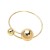 occidental style brief personality asymmetry geometry beads Collar  retroins wind opening bangle