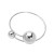 occidental style brief personality asymmetry geometry beads Collar  retroins wind opening bangle