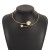 occidental style brief personality asymmetry geometry beads Collar  retroins wind opening bangle