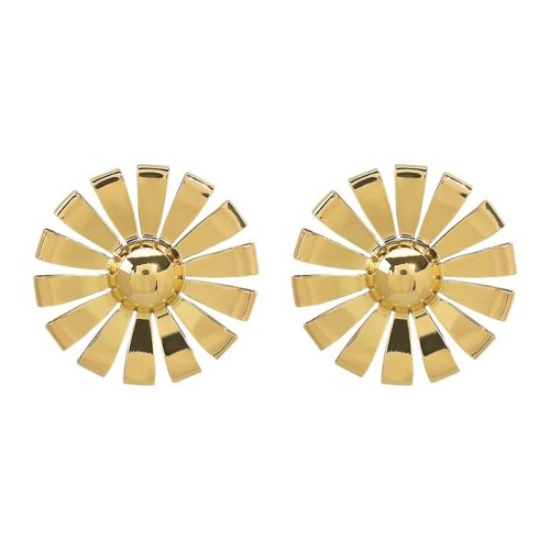 E retro fashion personality samll sun flower earrings  exaggerating temperament trend Metal wind ear stud