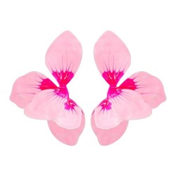  same style samll high color enamel petal Earring all-Purpose retro fashion te..