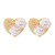  super fully-jewelled flower love ear stud brief all-Purpose fashion style