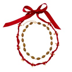 occidental style beads clavicle chain same style exaggerating creative multila..
