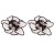 Bohemia super flowers Earring woman occidental style exaggerating wind handmade Cloth layer color flowers earri