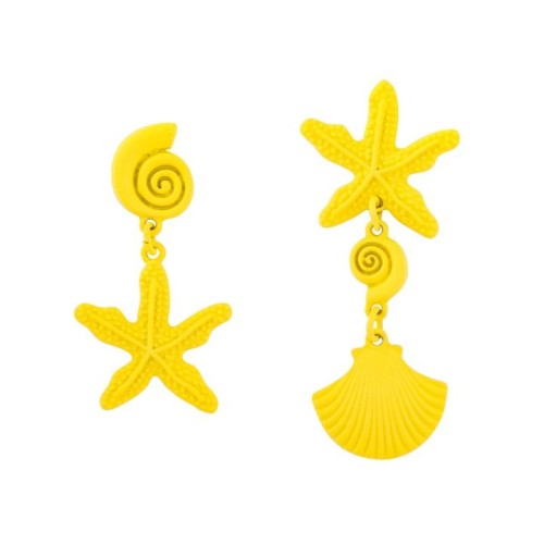 occidental style asymmetry starfish Shells personality earring trend samll summer