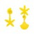 occidental style asymmetry starfish Shells personality earring trend samll summer