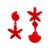 occidental style asymmetry starfish Shells personality earring trend samll summer