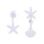 occidental style asymmetry starfish Shells personality earring trend samll summer