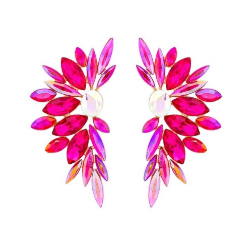 occidental style eyes diamond Irregular ear stud personality trend head samll