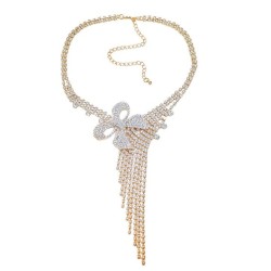 super fully-jewelled claw chain occidental style exaggerating necklace woman b..